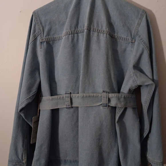 Denim belted jacket NWT - Picture 3 of 3